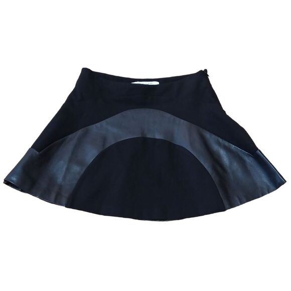 Diane Von Furstenberg Tristana Leather Skirt 2 - Picture 3 of 9